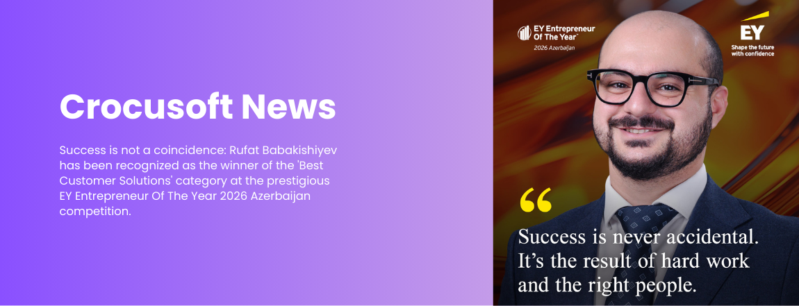 Rufat Babakishiyev winner of Best Customer Solutions award at EY Entrepreneur Of The Year 2026