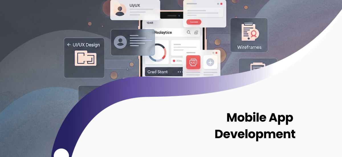 Mobile app UI UX design sketches and wireframes