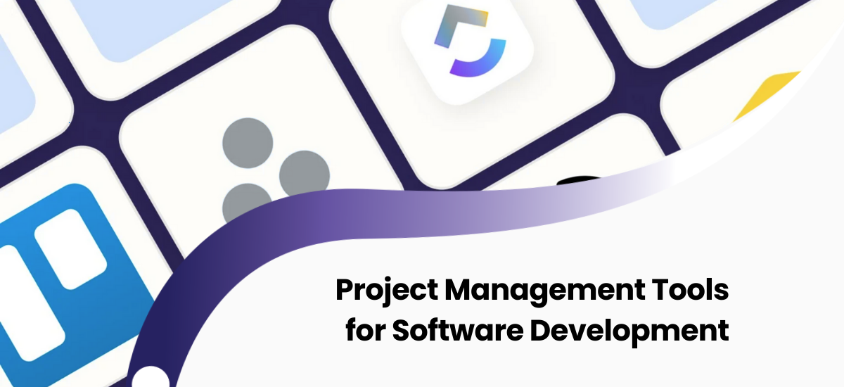 Collage showing logos and interfaces of various project management software