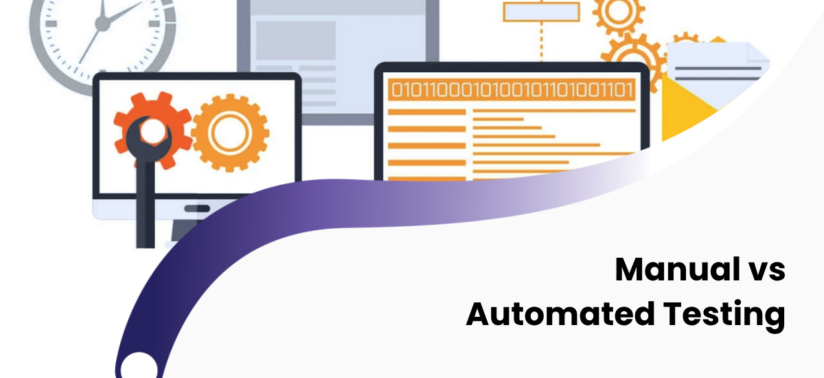 A chart comparing Manual Testing vs Automated Testing (QA)