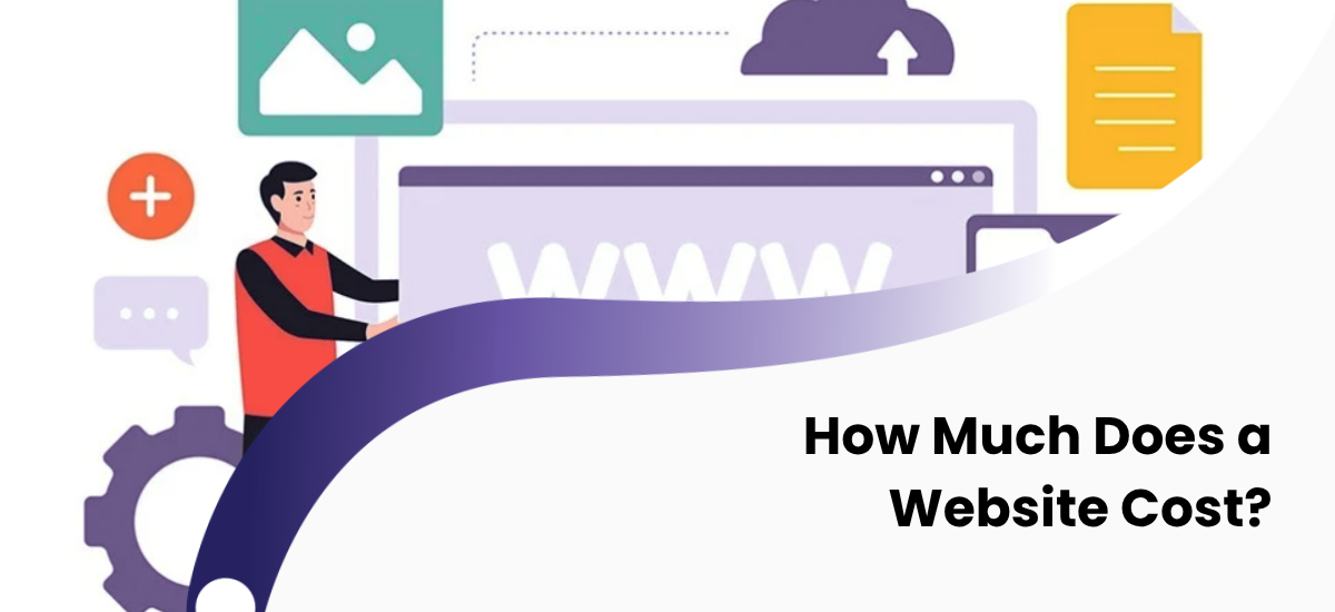 Infographic showing the 5 key factors that determine website cost